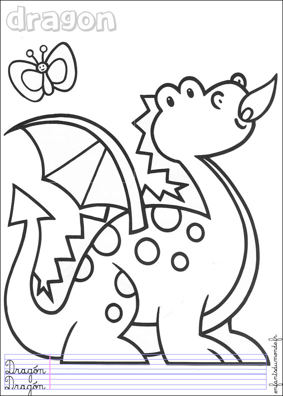 120 coloriage dragon 1