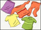 Coloriages d'objets d'habillement